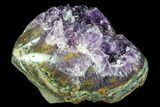 Purple Amethyst Crystal Heart - Uruguay #76777-1